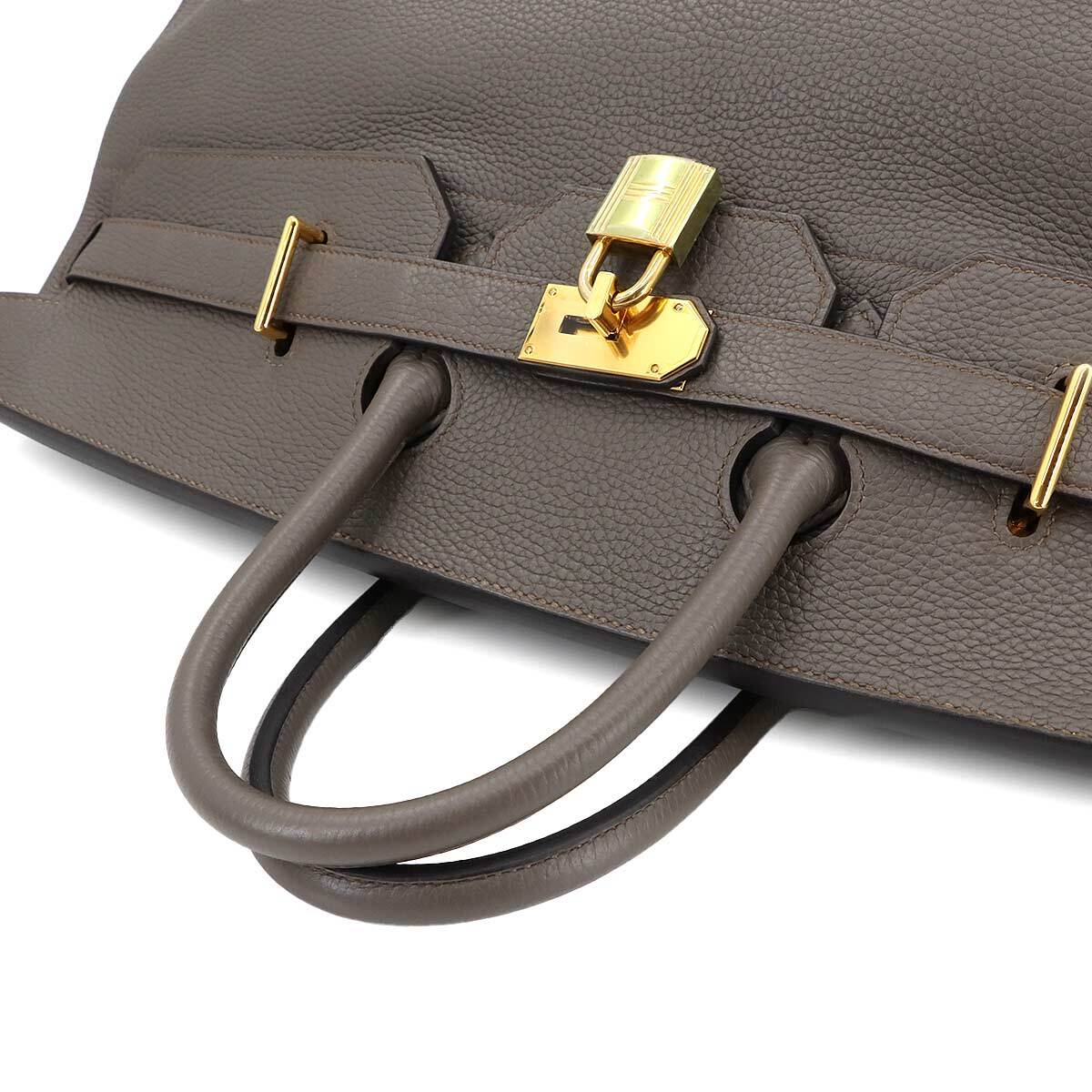 新品同様 エルメス HERMES オータクロア 55 パーソナル SPO トゴ エタン ハンド バッグ D刻印 ゴールド 金具 Haut a Courroies 90299607_画像6