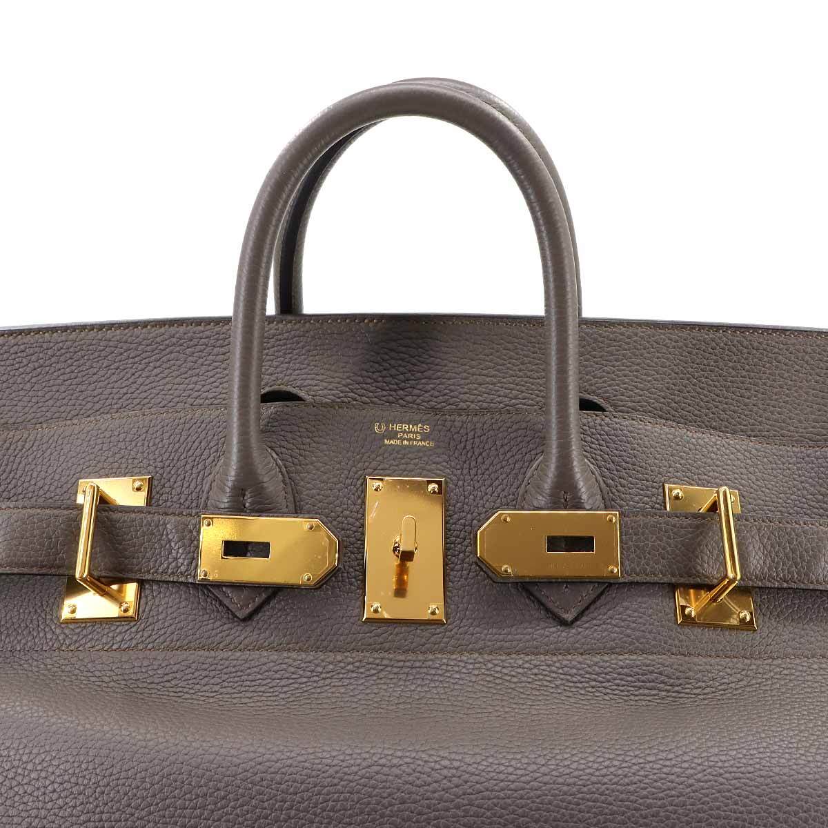新品同様 エルメス HERMES オータクロア 55 パーソナル SPO トゴ エタン ハンド バッグ D刻印 ゴールド 金具 Haut a Courroies 90299607_画像8