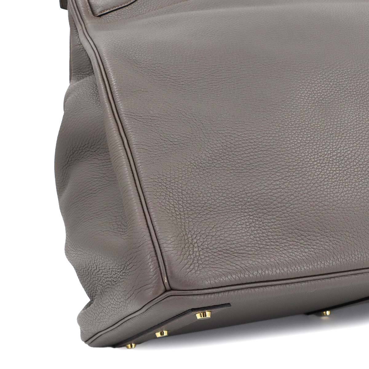 新品同様 エルメス HERMES オータクロア 55 パーソナル SPO トゴ エタン ハンド バッグ D刻印 ゴールド 金具 Haut a Courroies 90299607_画像9