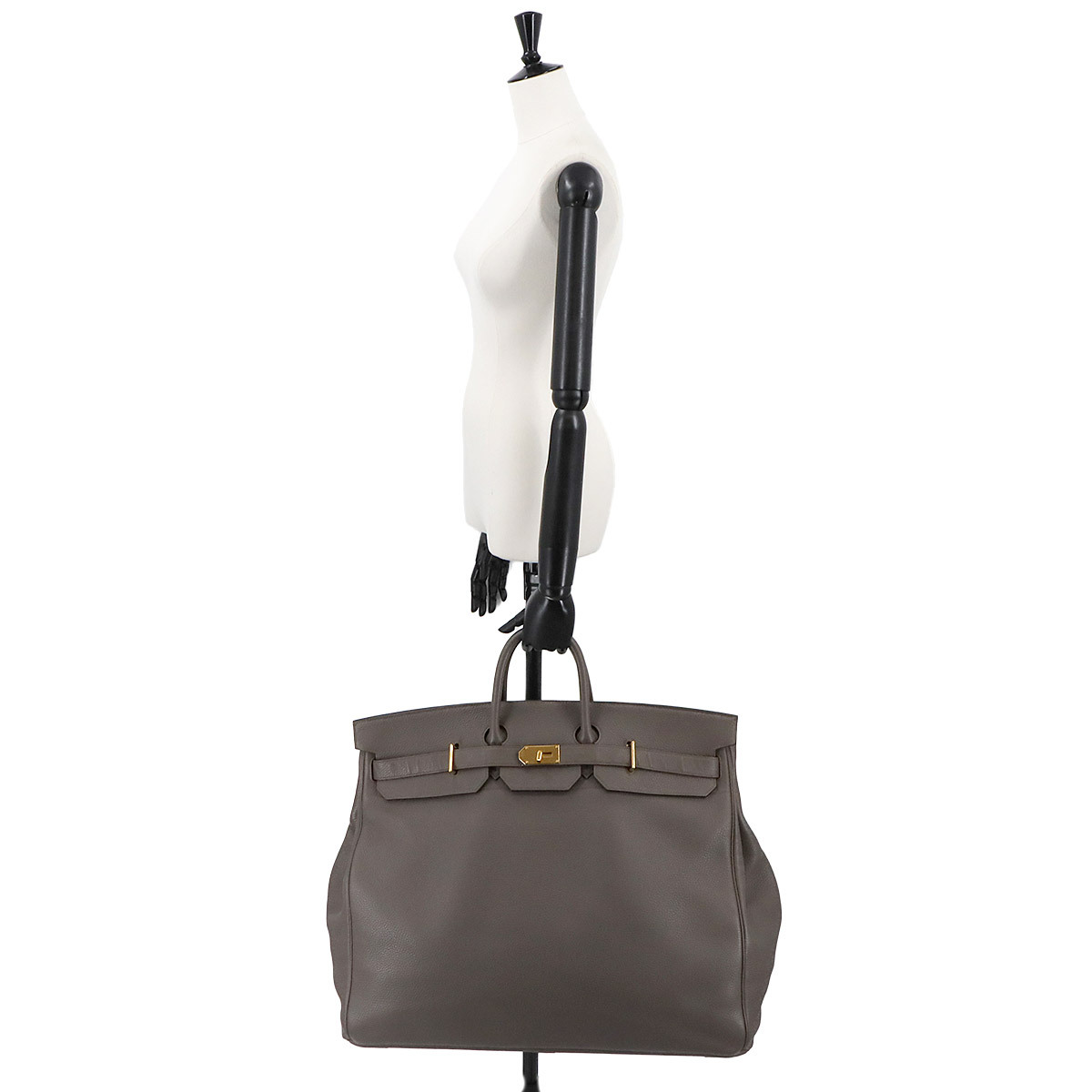 新品同様 エルメス HERMES オータクロア 55 パーソナル SPO トゴ エタン ハンド バッグ D刻印 ゴールド 金具 Haut a Courroies 90299607_画像10