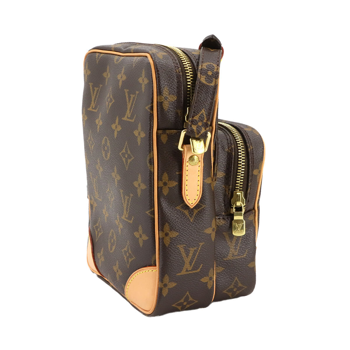 新品同様 ルイ ヴィトン LOUIS VUITTON モノグラム アマゾン ショルダー バッグ ブラウン M45236 ゴールド 金具 Amazon Bag 90299640_画像3