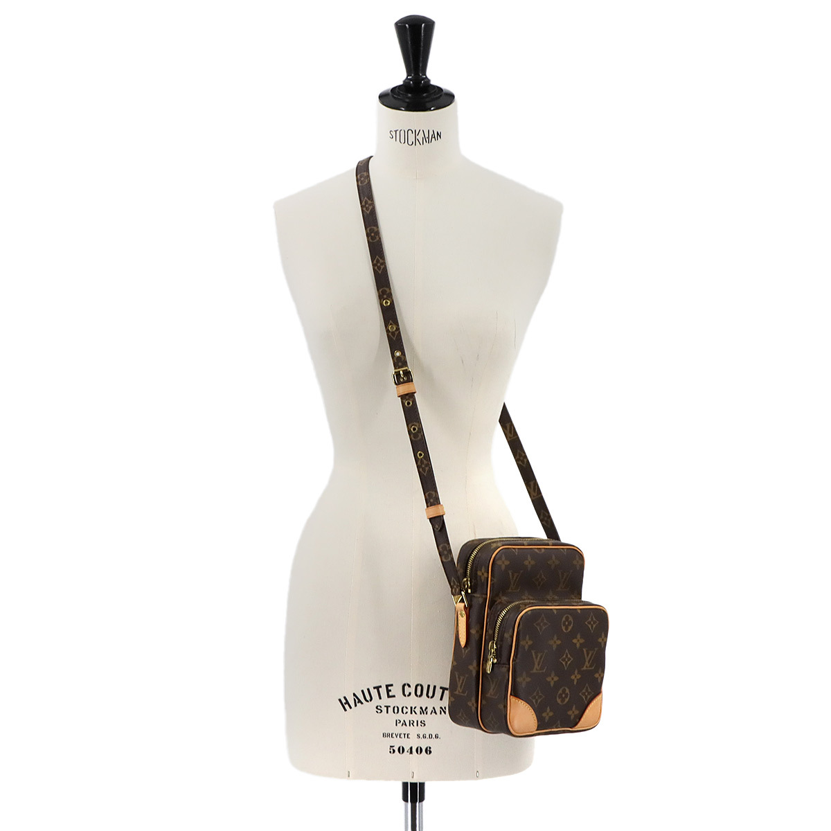 新品同様 ルイ ヴィトン LOUIS VUITTON モノグラム アマゾン ショルダー バッグ ブラウン M45236 ゴールド 金具 Amazon Bag 90299640_画像9