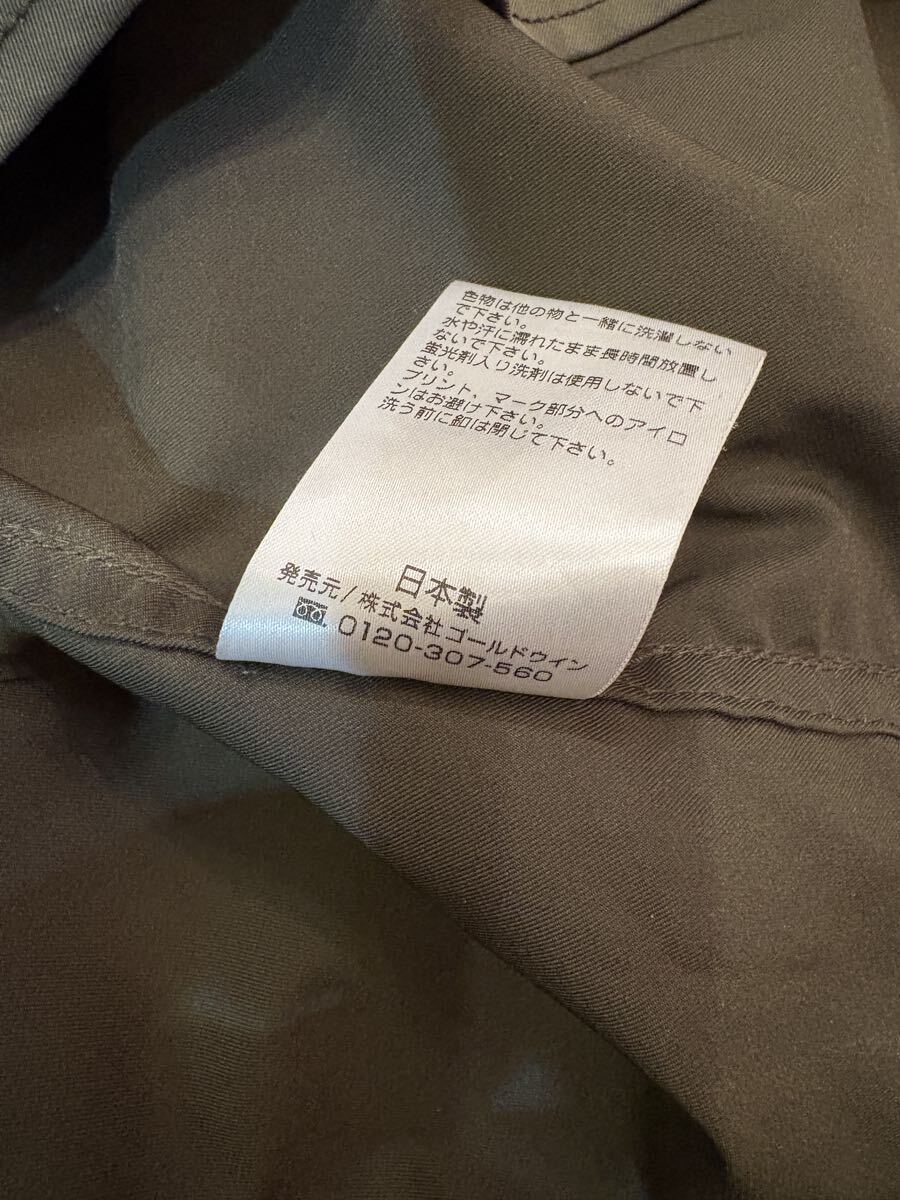 【美品】Canterbury halfTen ナイロンジャケット　サイズ1 カンタベリー ハーフテン プルオーバー 長袖シャツ　 メンズ 日本製 カーキ_画像10
