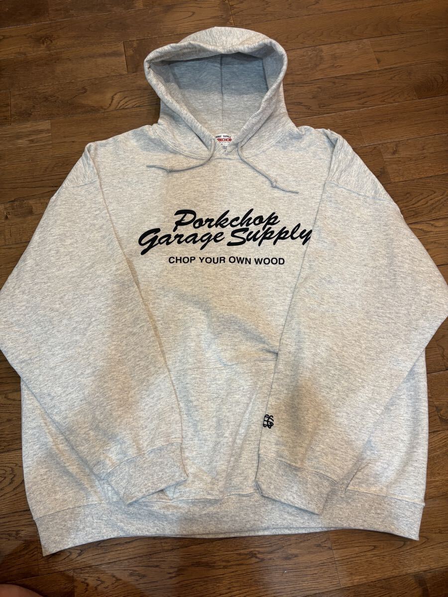【美品】porkchop スウェットパーカー　サイズXL メンズ　ポークチョップ　PORK CHOP トレーナー　 フーディー パーカー_画像1