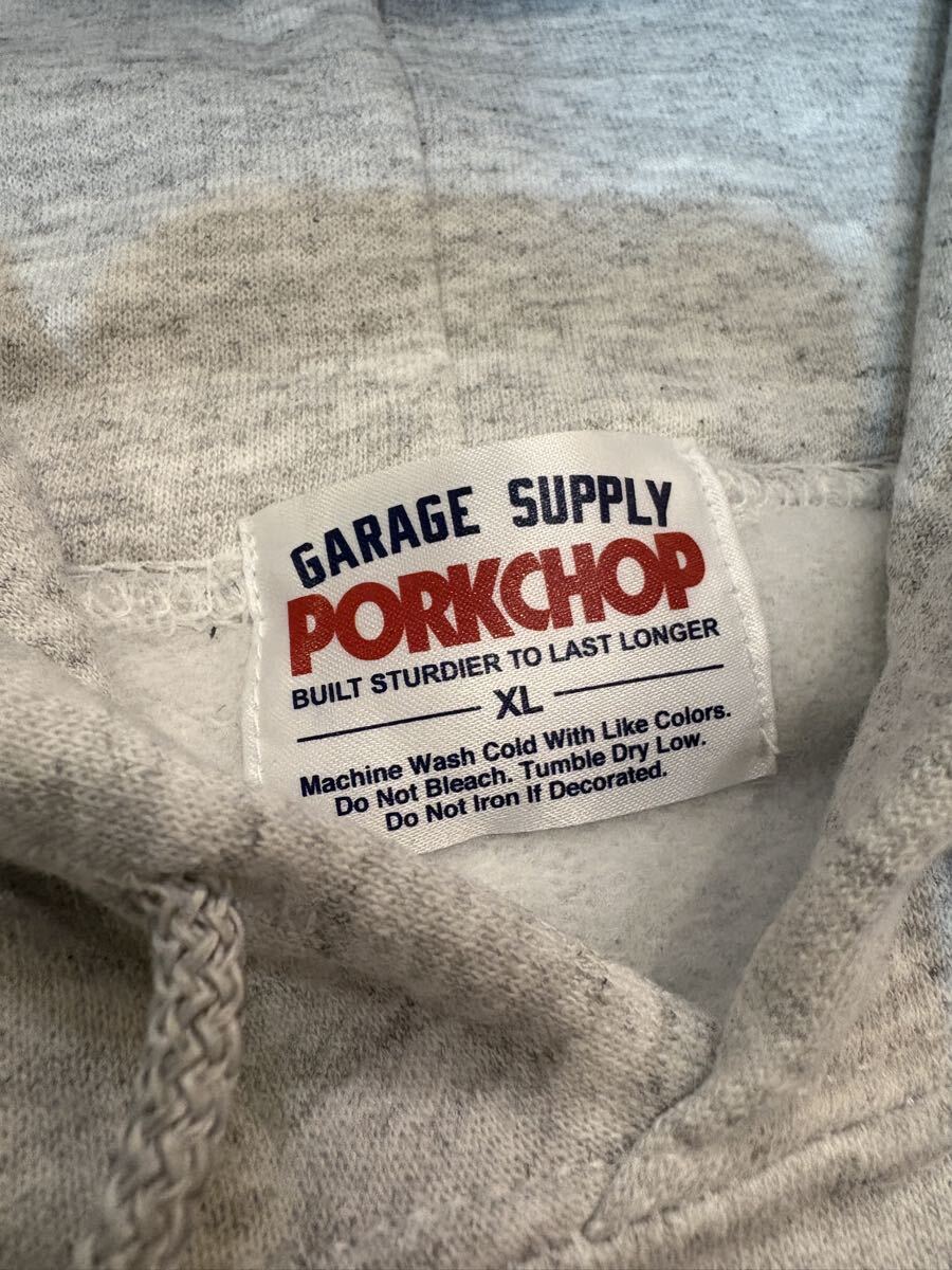 【美品】porkchop スウェットパーカー　サイズXL メンズ　ポークチョップ　PORK CHOP トレーナー　 フーディー パーカー_画像3