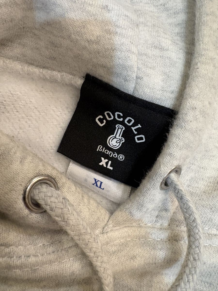 【美品】COCOLO BLAND スウェットパーカー サイズXL メンズ ココロ ブランド  グレー  パーカー _画像3