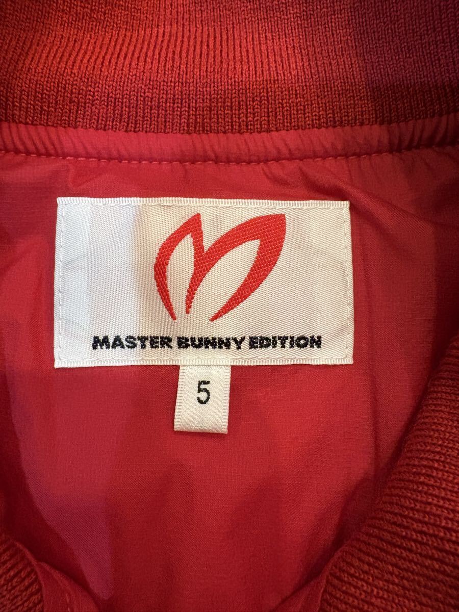 【美品】MASTER BUNNY EDITION 中綿ジャケット　マスターバニーエディション ニット ウール ハーフジップ プルオーバー GOLF ゴルフ メンズ_画像3