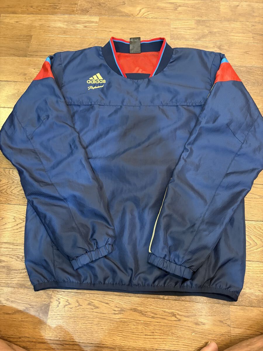 【美品】 adidas Professional ウインドブレーカー サイズM メンズ 野球 Vジャン アディダス プロフェッショナル トレーニング _画像1