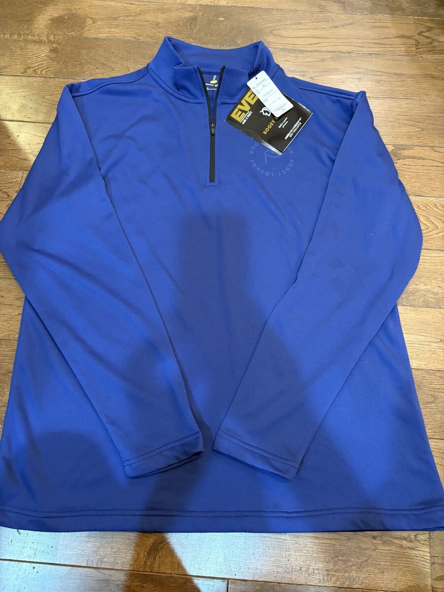 【新品タグ付き】BOGEY LOUNGE ハーフジップ 長袖シャツ サイズLL GOLF メンズ ボギーラウンジ ゴルフ _画像1