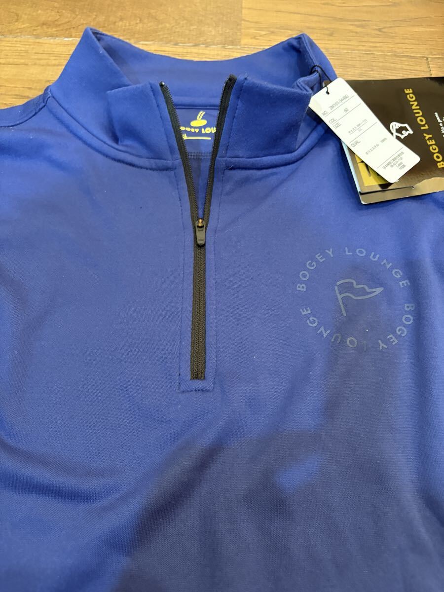 【新品タグ付き】BOGEY LOUNGE ハーフジップ 長袖シャツ サイズLL GOLF メンズ ボギーラウンジ ゴルフ _画像4