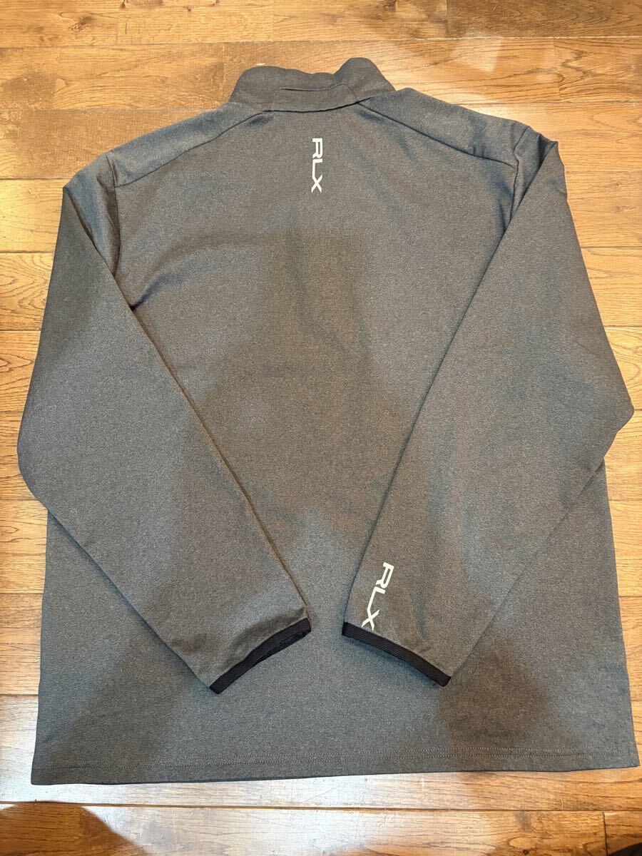 【美品】RLX GOLF ハーフジップ 長袖シャツ サイズM メンズ POLO RALPH LAUREN ゴルフ 裏起毛 インナー ラルフローレン _画像2