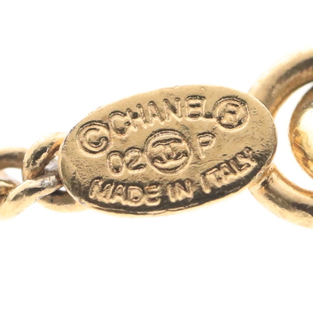 ■ シャネル ブレスレット アクセサリー 02P ココマーク ハート キー 鍵 ラインストーン イタリア製 重量7g ゴールド_画像10