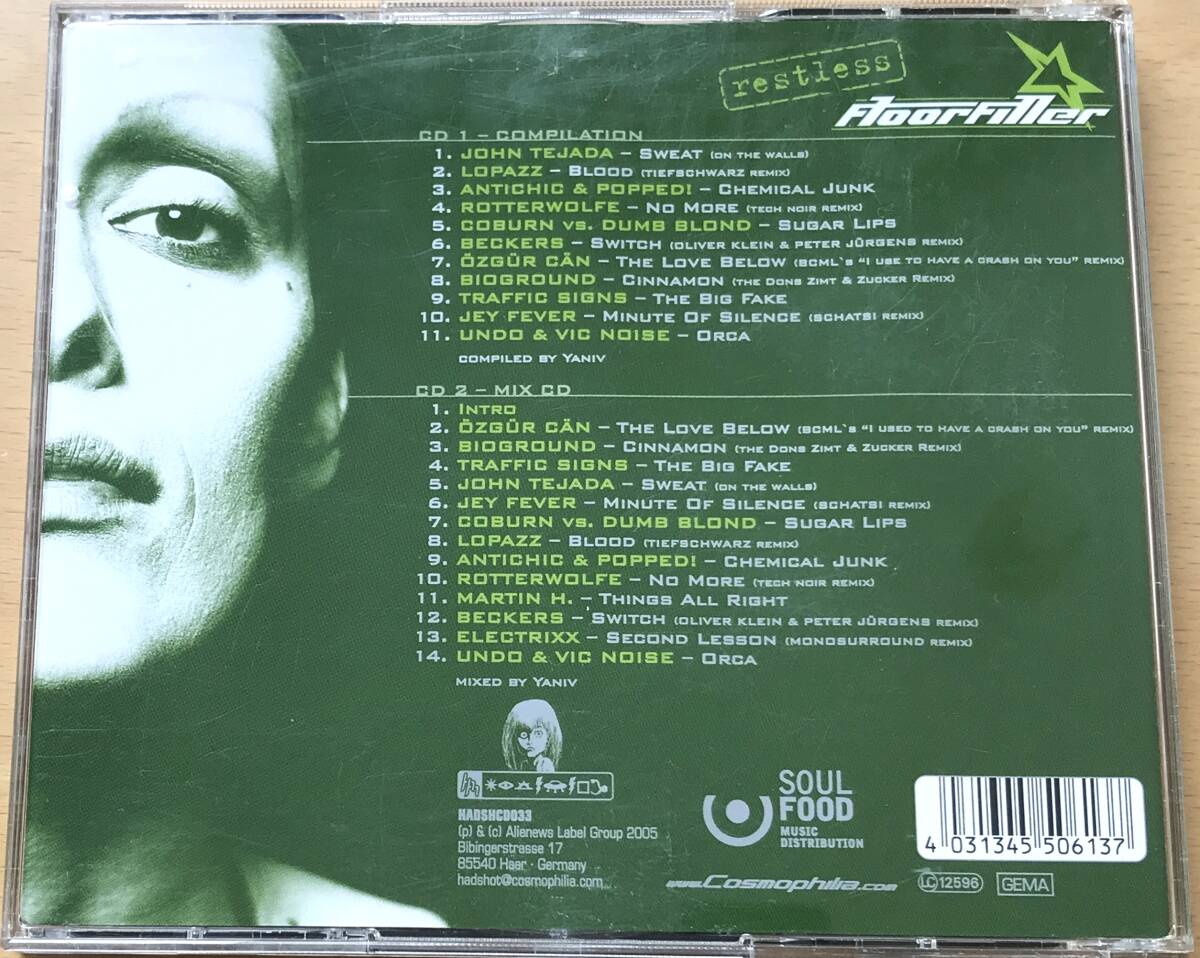 【Electro】Various Floorfiller Restless ２CD ＃Deep House ＃Tech House ＃Minimal ＃Slide vs Healey ＃Tiefschwarz＃Beckers_画像2