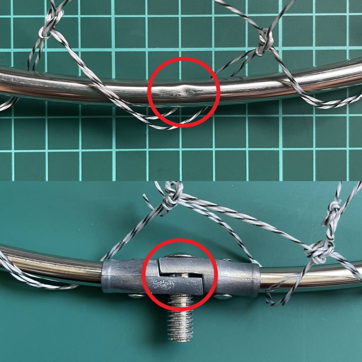アダプター付 タモ網 替え網 50cm ナイロンネット フィッシングネット 玉網 新品 送料込み_画像8