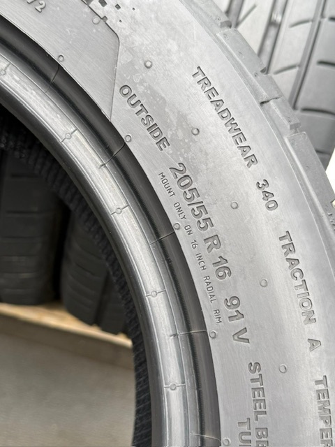 中古タイヤ4本セット 205/55/16 CONTINENTAL 2022年製 中古タイヤ4本セット 205/55/16 CONTINENTAL 2022年製_画像6