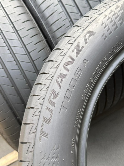 中古タイヤ4本セット 245/50RF19 BRIDGESTONE TURANZA T005A ほぼ新品のタイヤ 2022年製 ランフラットタイヤ BRIDGESTONE TURANZA T005A_画像9