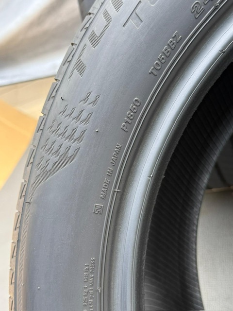中古タイヤ4本セット 245/50RF19 BRIDGESTONE TURANZA T005A ほぼ新品のタイヤ 2022年製 ランフラットタイヤ BRIDGESTONE TURANZA T005A_画像10