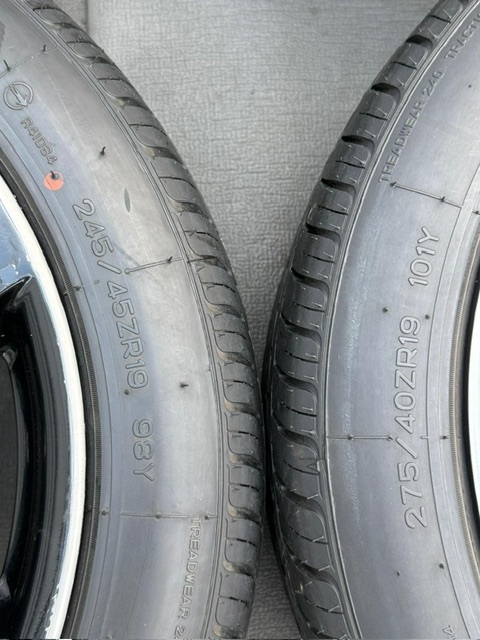 ホイール付タイヤ4本セット(ジャガー X351 XJ 純正 19インチホイール 9.0J+49 10.0J+46 PCD108 275/40/19 245/45/19 2023年モデル_画像8