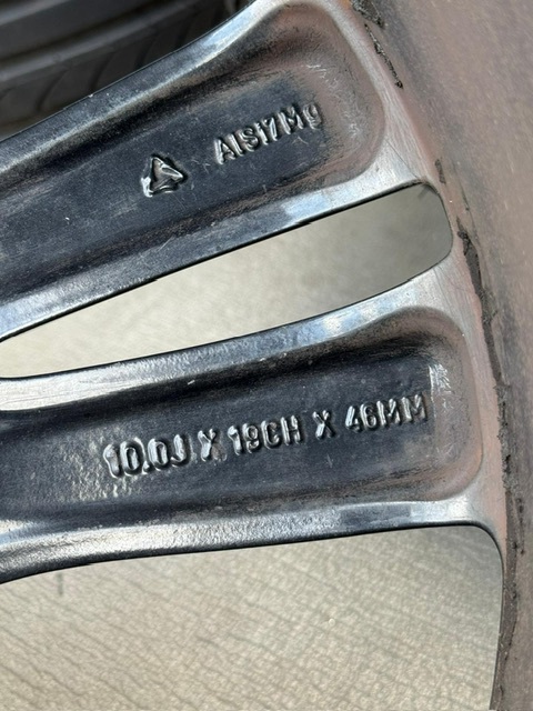 ホイール付タイヤ4本セット(ジャガー X351 XJ 純正 19インチホイール 9.0J+49 10.0J+46 PCD108 275/40/19 245/45/19 2023年モデル_画像10