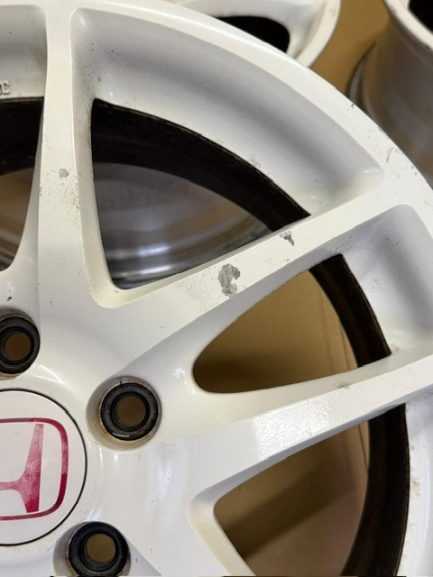 DC5インテグラタイプR純正OEMホイール(4本)チャンピオンシップホワイト17x7J+60 PCD114.3 5H(DC2、ZF12、FD2、EP3、FN2対応)_画像7