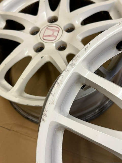 DC5インテグラタイプR純正OEMホイール(4本)チャンピオンシップホワイト17x7J+60 PCD114.3 5H(DC2、ZF12、FD2、EP3、FN2対応)_画像8