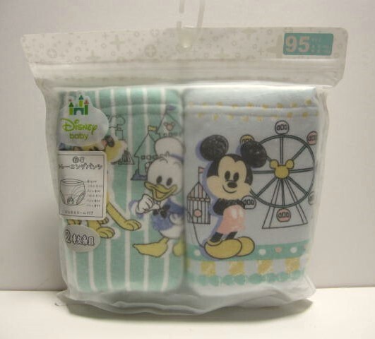 *送料無料*新品*95*Disney baby*トイレ*トレーニングパンツ２枚組*６層*おなまえネーム付*保育園・知育*ディズニー*ミッキー・ドナルド*_画像1