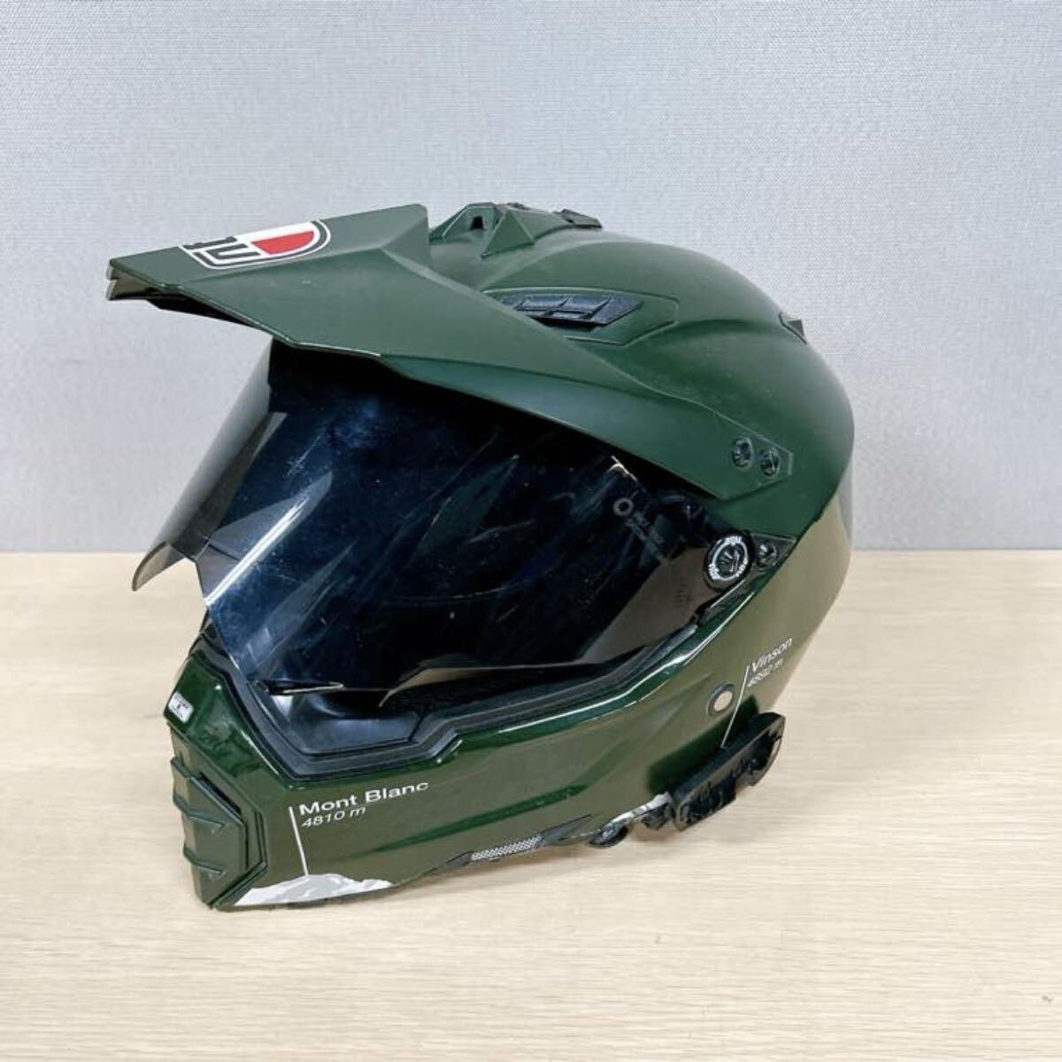 ★AGV AX-8 Dual Evo ヘルメット オンロード オフロード 多用途ヘルメット XLサイズ グリーン_画像4