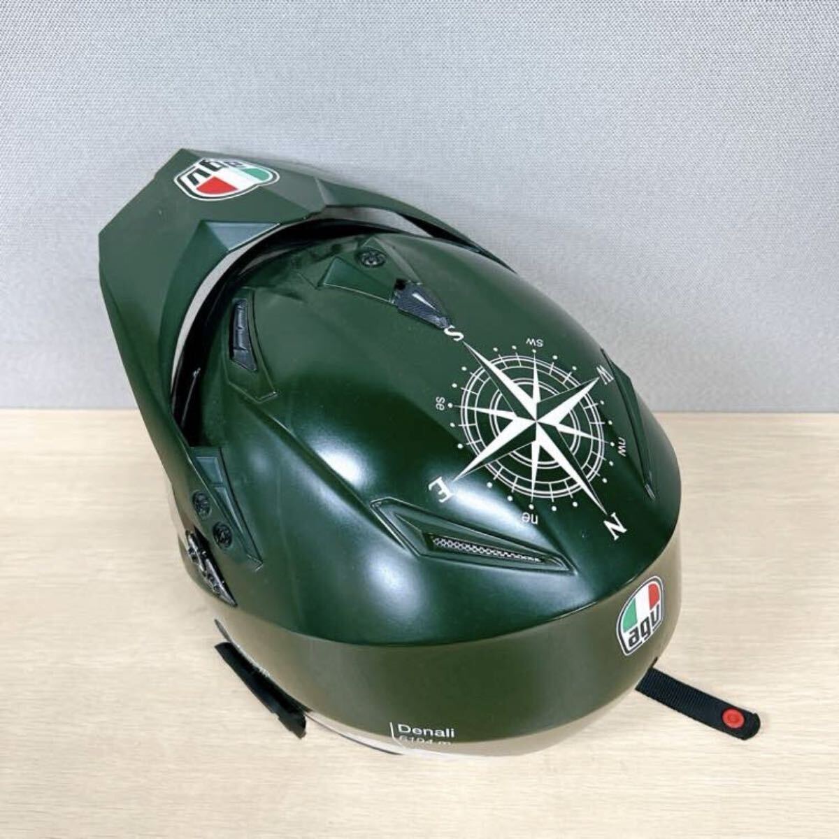 ★AGV AX-8 Dual Evo ヘルメット オンロード オフロード 多用途ヘルメット XLサイズ グリーン_画像5