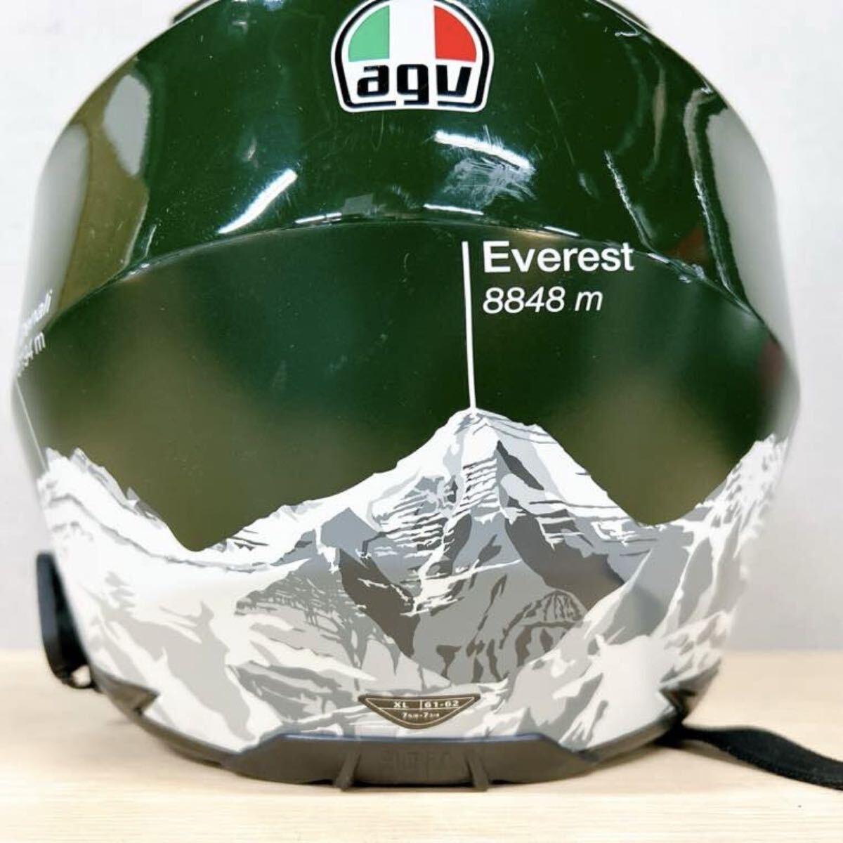 ★AGV AX-8 Dual Evo ヘルメット オンロード オフロード 多用途ヘルメット XLサイズ グリーン_画像8