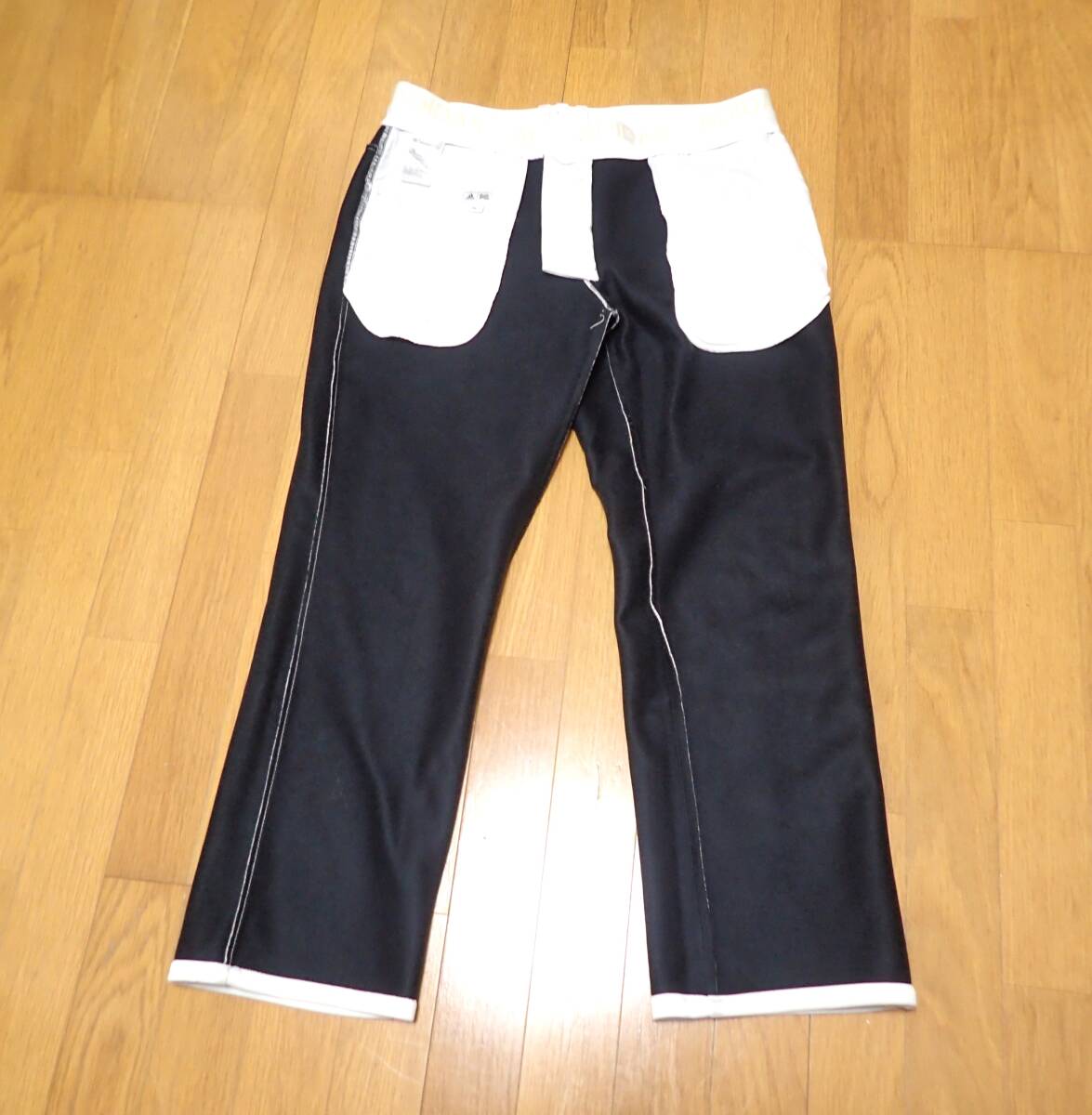 ☆adidas GOLF ☆アディダス ☆ゴルフウエア ☆秋冬用 ☆防寒 ☆ビッグロゴ ☆ロングパンツ ☆ホワイト ☆メンズ ☆85_画像5