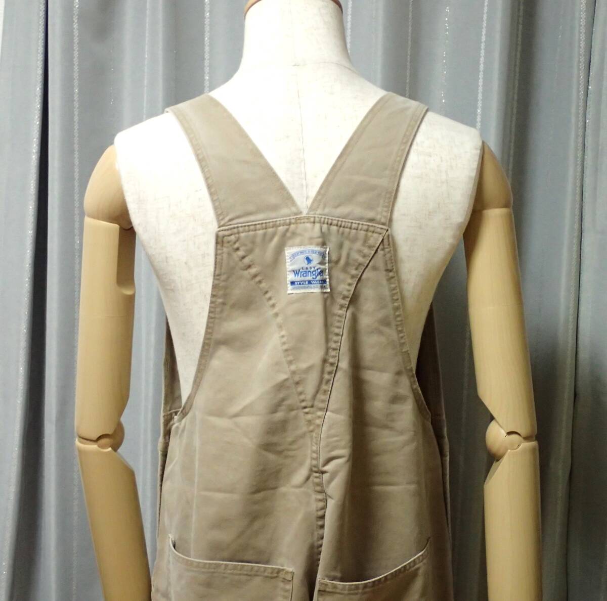 ☆Wrangler ☆ラングラー ☆BLUE BELL ☆日本製 ☆オールインワン ☆オーバーオール ☆ベージュ系 ☆ユニセックス ☆フリーサイズ_画像4