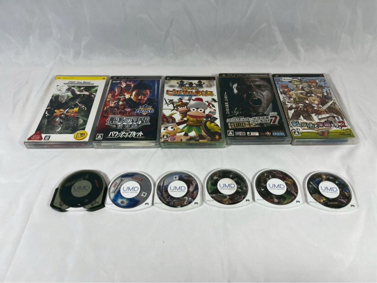 PSP 本体 PSP-2000 クライシスコア ファイナルファンタジーVII仕様 ソフト39本の画像7