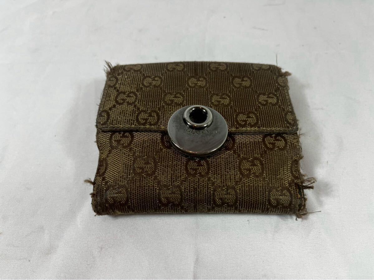 GUCCI グッチ　二つ折り財布 ＧＧキャンバス エクリプス　【10024】