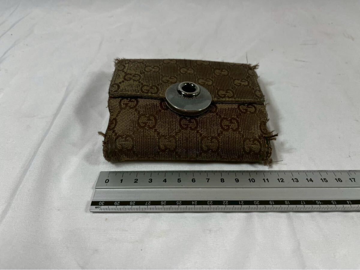 GUCCI グッチ　二つ折り財布 ＧＧキャンバス エクリプス　【10024】