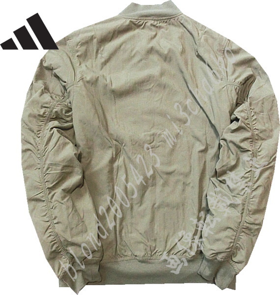 ■新品【adidas】アディダス GOLFに最適 化繊中綿&裏フリース起毛保温 フルジップジャケット■セピアL_画像2