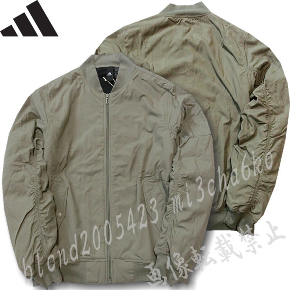 ■新品【adidas】アディダス GOLFに最適 化繊中綿＆裏フリース起毛保温 フルジップジャケット■セピア(2XL)_画像7