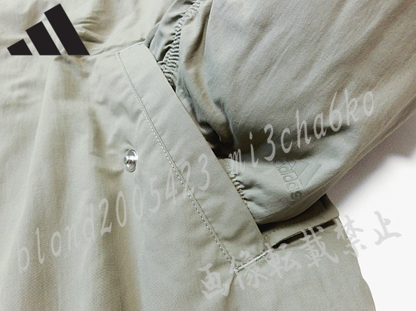 ■新品【adidas】アディダス GOLFに最適 化繊中綿＆裏フリース起毛保温 フルジップジャケット■セピア(2XL)_画像3