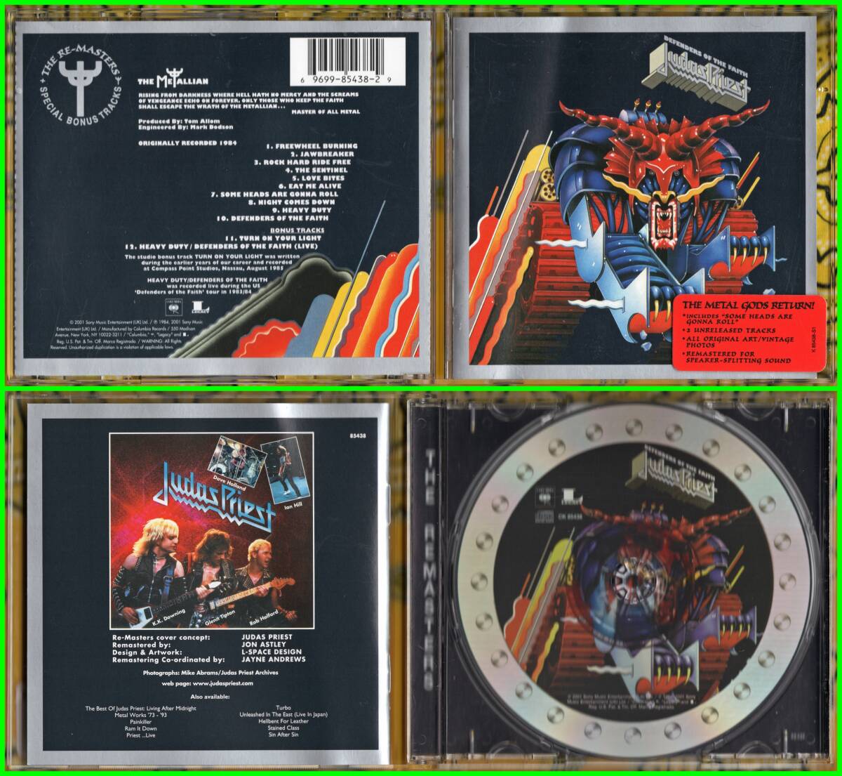 01年リマスター盤♪鋼鉄神≪輸入盤CD≫JUDAS PRIEST(ジューダス・プリースト)/Defenders Of The Faith♪FIGHT♪TWO♪HALFORD♪KK'S PRIEST_画像1
