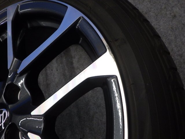 個人OK GRスポーツ トヨタ アルミホイール 17インチ 6.5J +41 5H 5穴 PCD 100 4本セット NHP10 アクア 195/45R17 ブリヂストン POTENZA_画像3