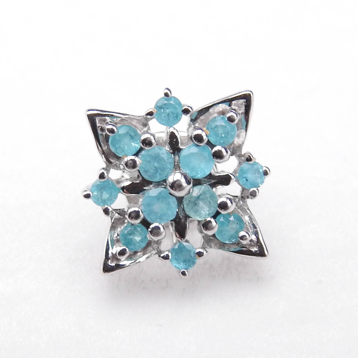 K18WG ホワイトゴールド パライバトルマリン0.16ct ペンダントトップ レディース　メンズ　ペンダントヘッド_画像5