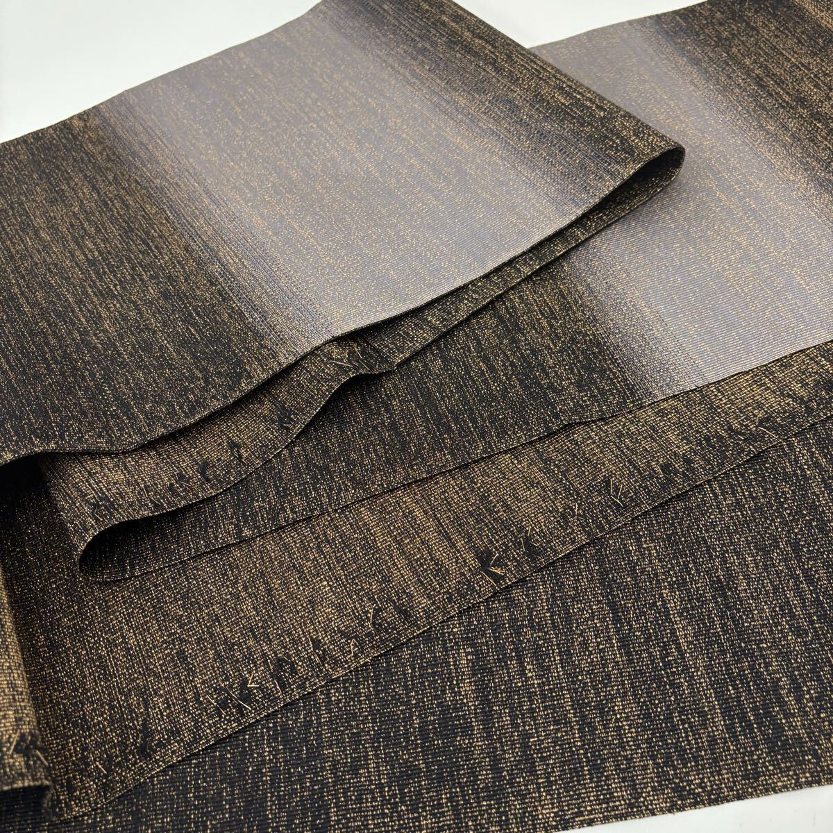 逸品 名古屋帯 正絹 高級綴れ グラデーション 八寸 着物F-869_画像1