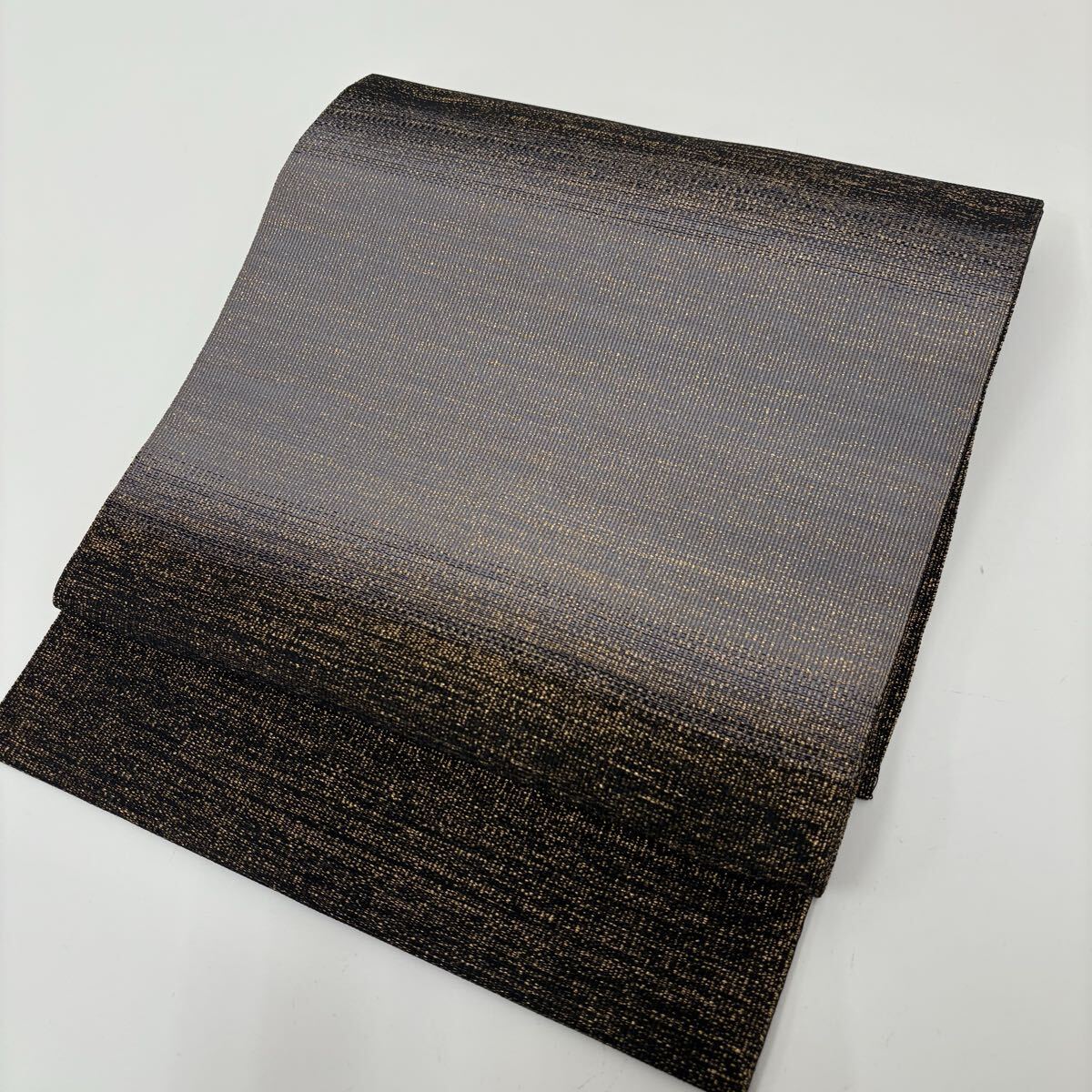 逸品 名古屋帯 正絹 高級綴れ グラデーション 八寸 着物F-869_画像3