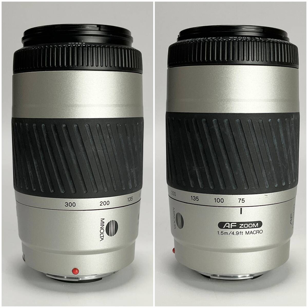 【64059T】動作確認済 MINOLTA AF ZOOM 75-300mm 1:4.5-5.6 φ55 ミノルタズームレンズ 現状品_画像2