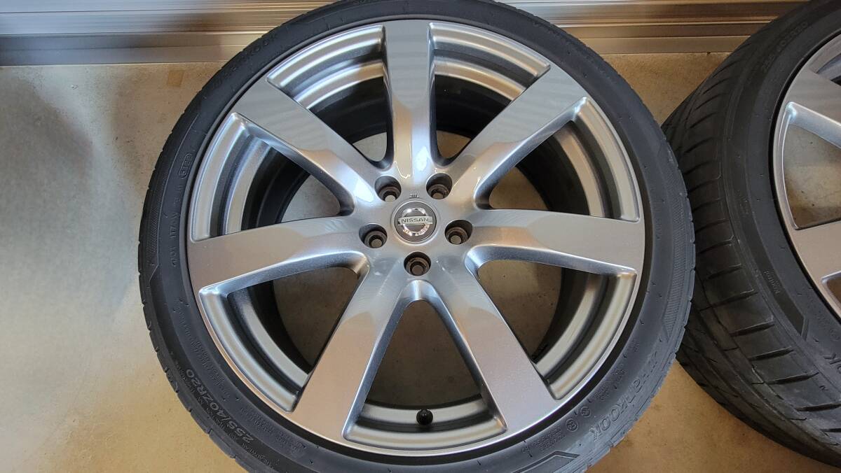 日産 GTR R35 純正 タイヤホイール セット 9.5j +45 10.5j +25 255/40R20 285/35R20_画像2