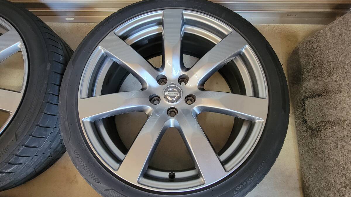 日産 GTR R35 純正 タイヤホイール セット 9.5j +45 10.5j +25 255/40R20 285/35R20_画像3