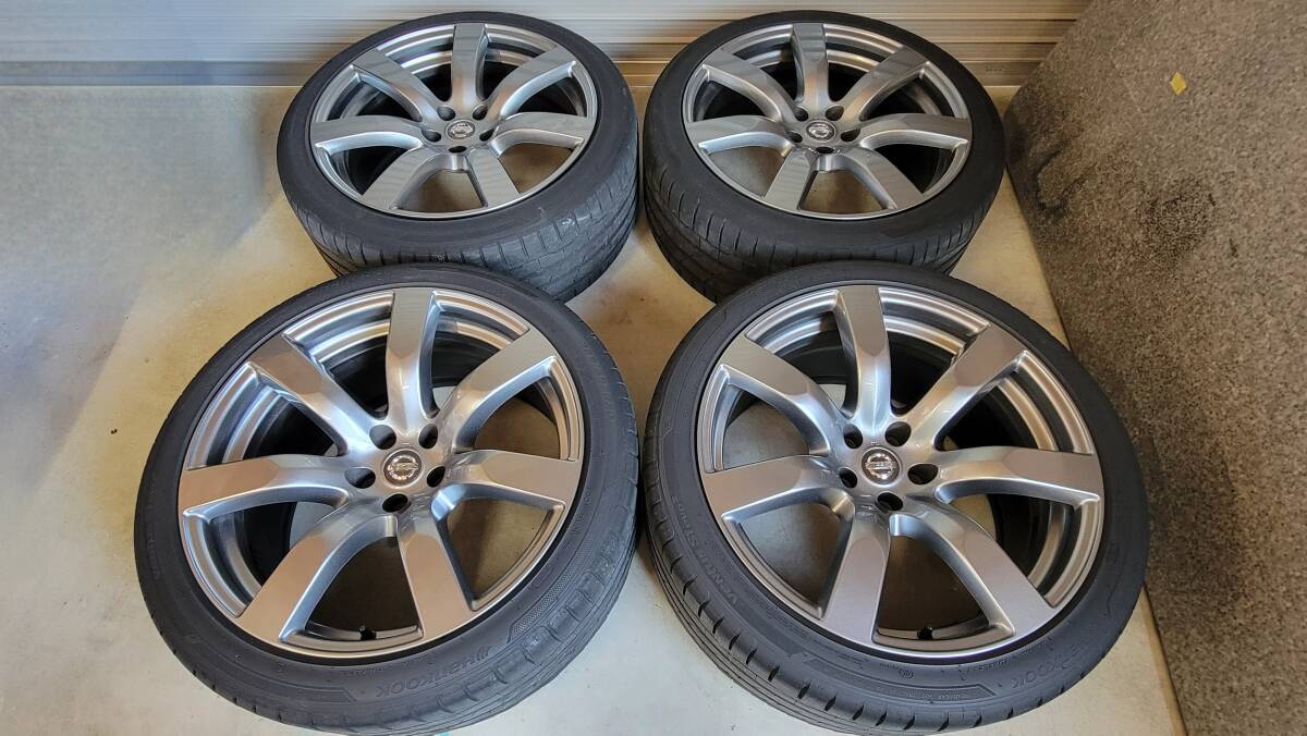 日産 GTR R35 純正 タイヤホイール セット 9.5j +45 10.5j +25 255/40R20 285/35R20_画像1