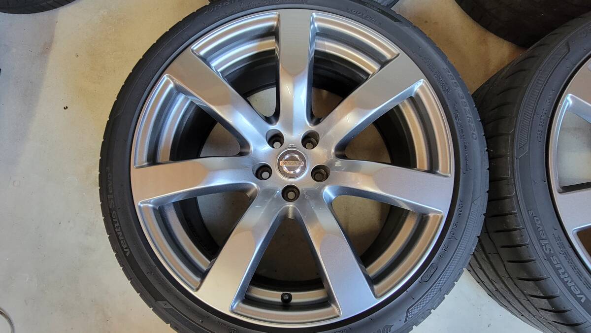 日産 GTR R35 純正 タイヤホイール セット 9.5j +45 10.5j +25 255/40R20 285/35R20_画像4