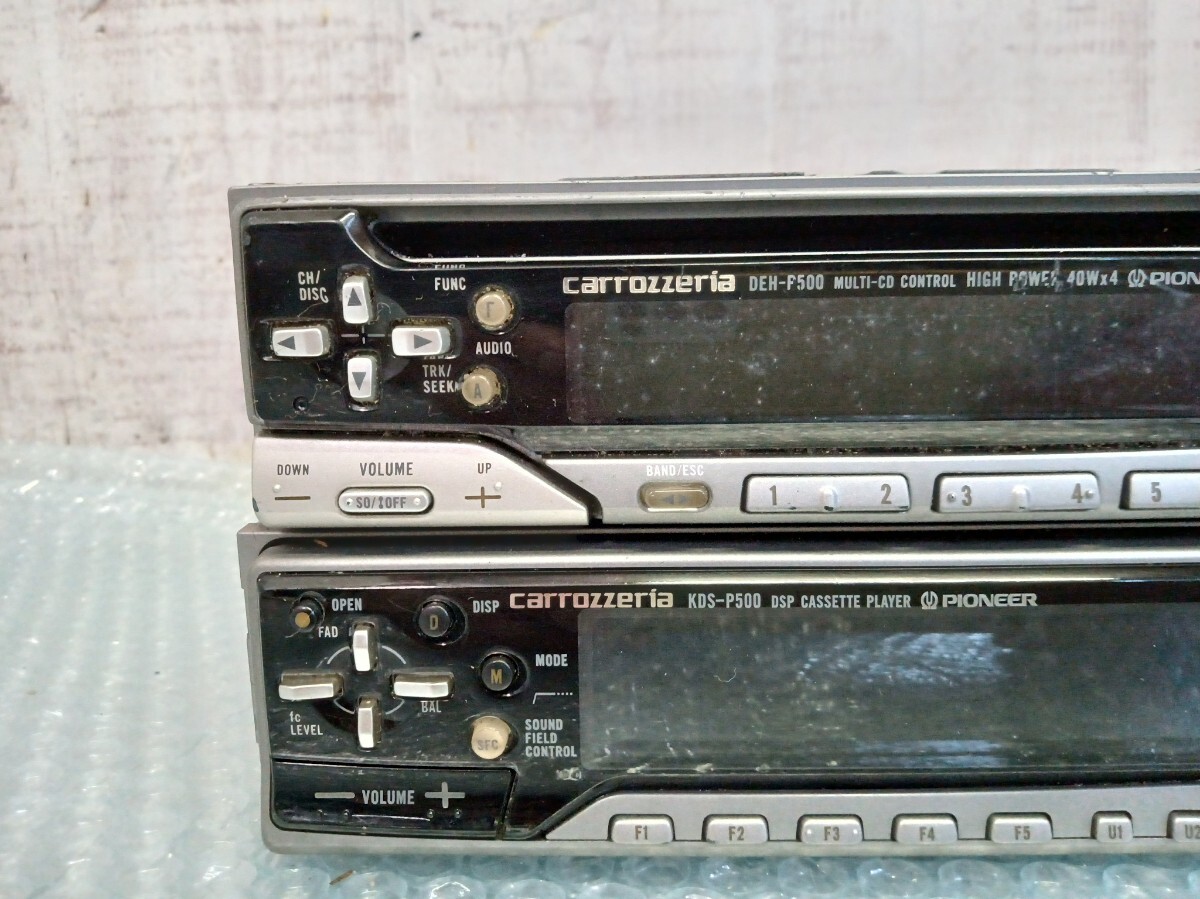 carrozzeria　カロッツェリア　KDS-P500 DEH-P500 グライコ　イコライザー　CD/カセットデッキ　 當(dāng)時(shí)物　 舊車　カーステ　ジャンク