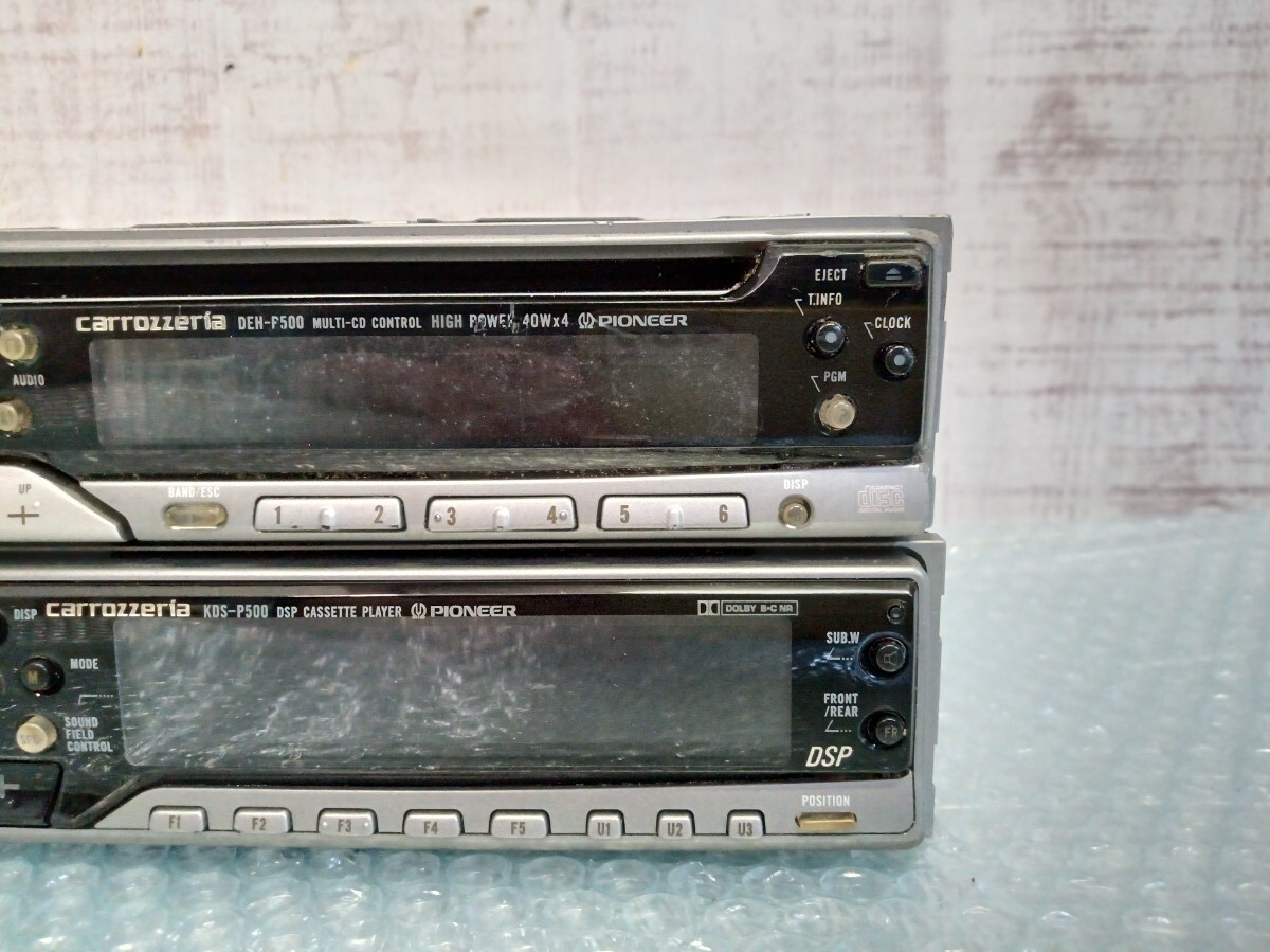 carrozzeria　カロッツェリア　KDS-P500 DEH-P500 グライコ　イコライザー　CD/カセットデッキ　 當(dāng)時(shí)物　 舊車　カーステ　ジャンク