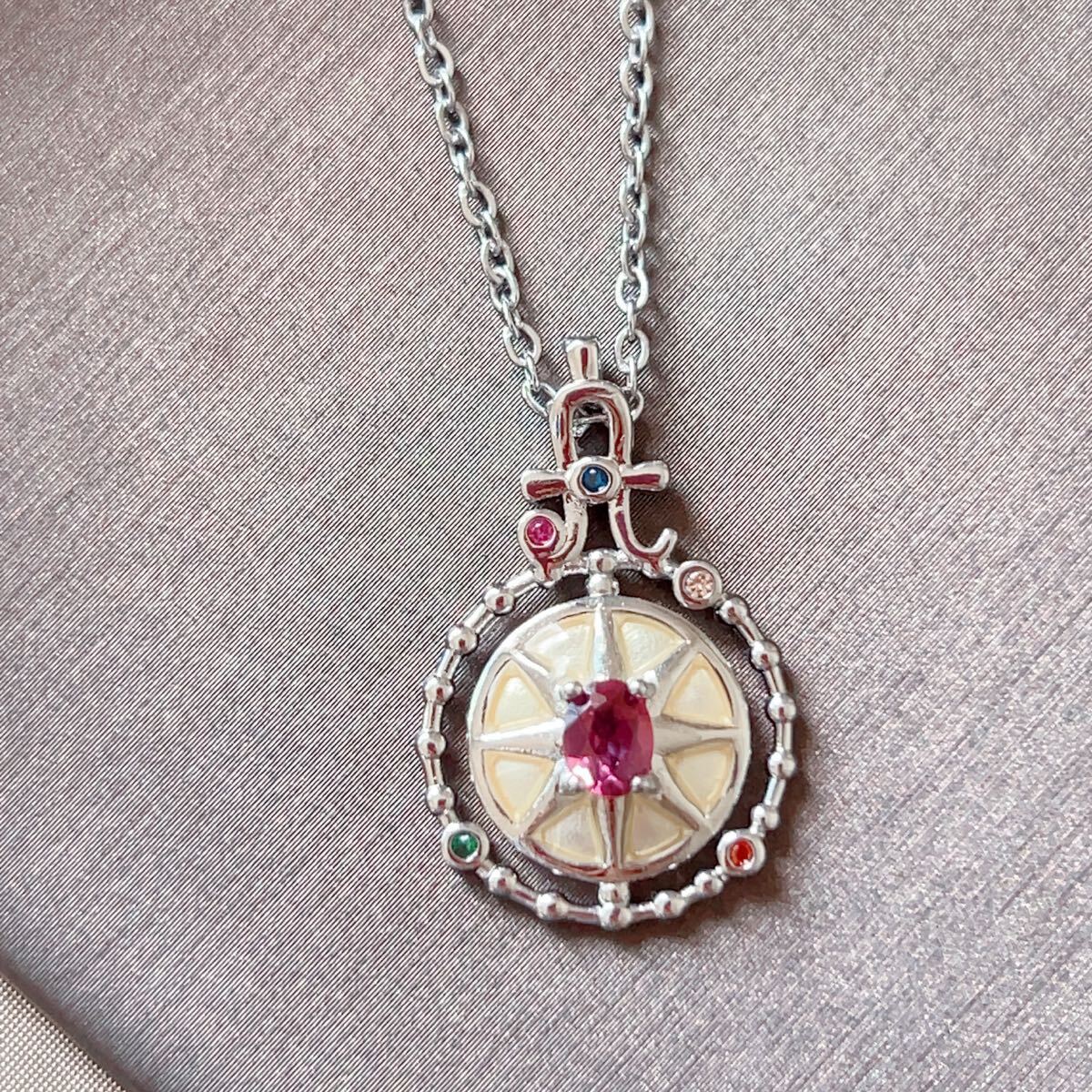 ◇ ロードライトガーネット◇ネックレス◇ペンダント◇天然石◇パワーストーン◇巾着袋付き◇プレゼントにも　041R101405_画像1